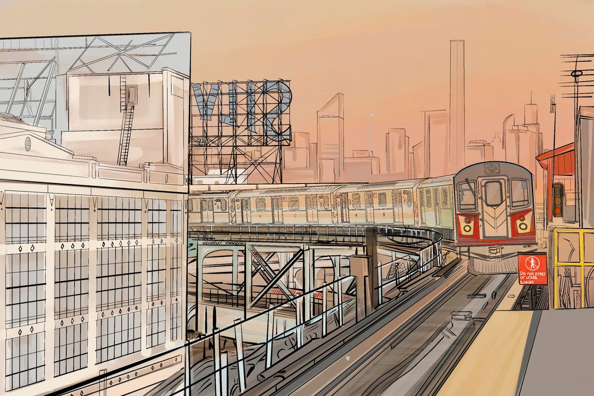 From Sketch to Screen: Crafting Urban Railway Scenes in Digital Art