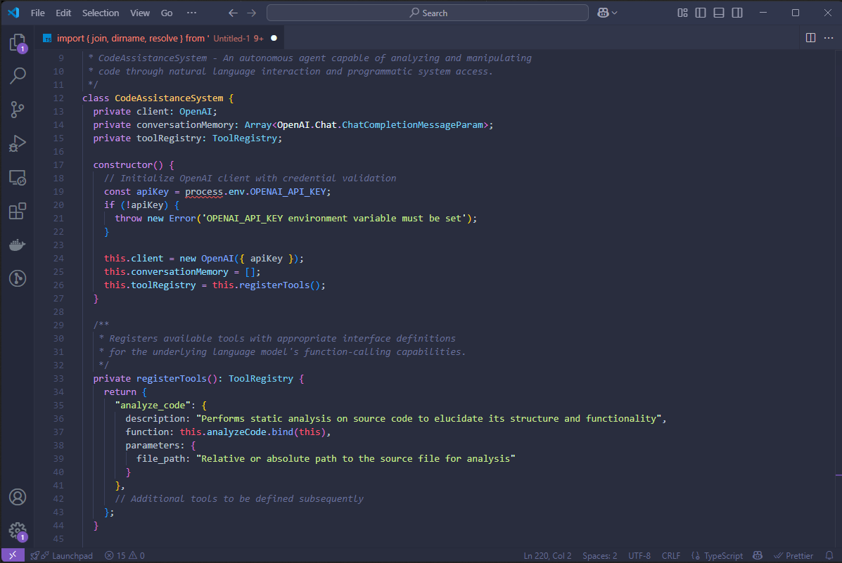 Architecting an Advanced Autonomous Code Assistance System